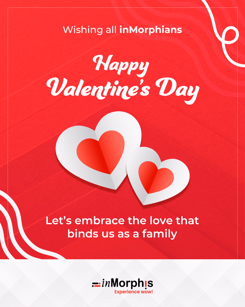 Valentine's Day greeting design for inMorphis