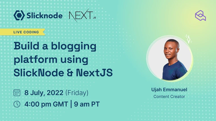 Aviyel SlickNode and Next.js live coding session banner